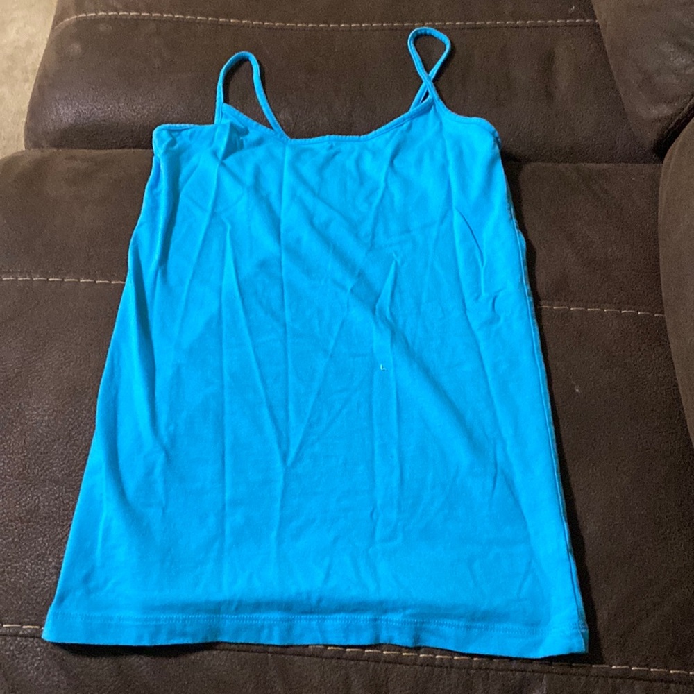 Medium blue tank top